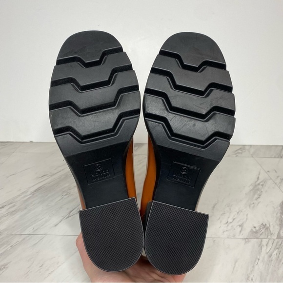 New! Blondo Josie Cognac Patent Heeled Loafer 11 - Picture 15 of 16